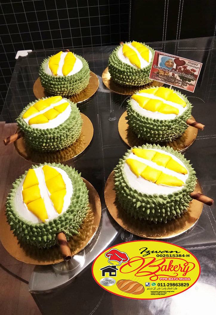 Kek durian viral